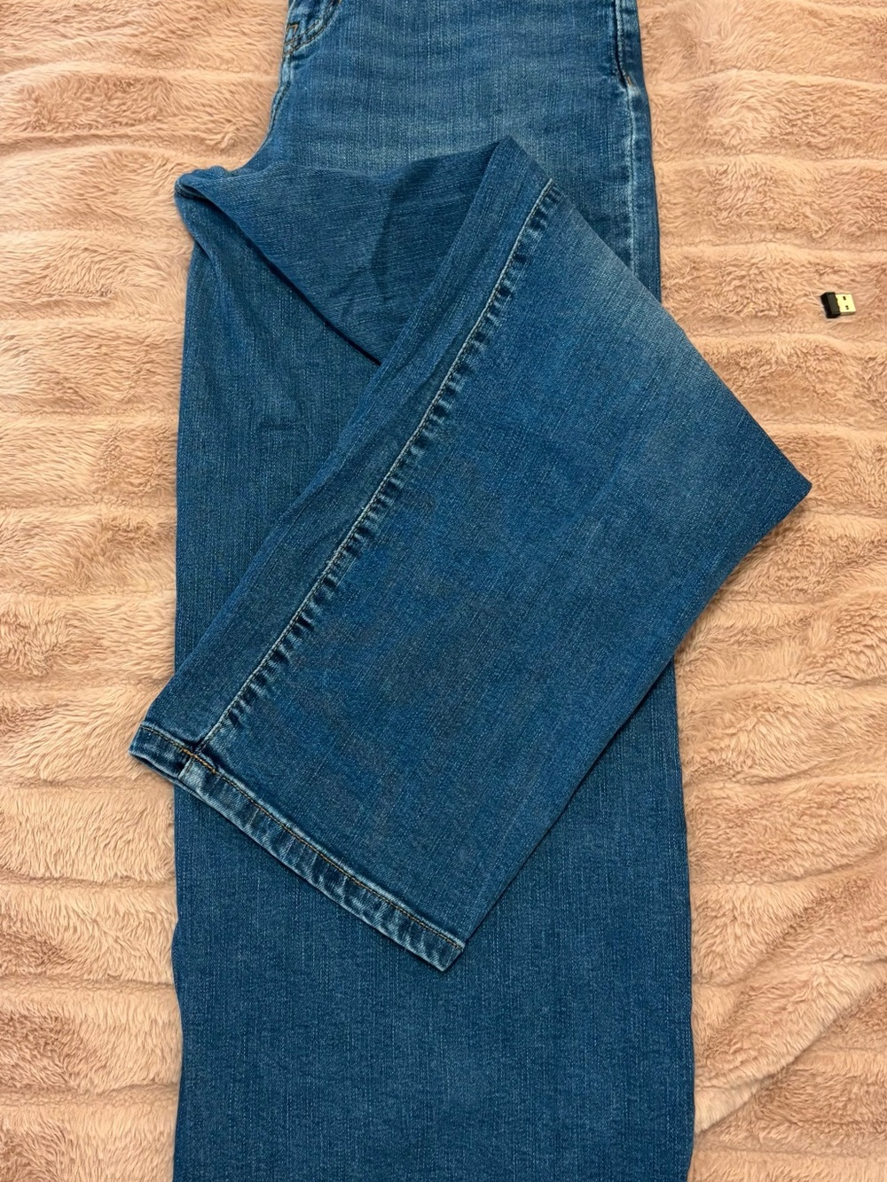 Banana Republic High-Rise Wide Leg Jeans in Medium Blue Wash